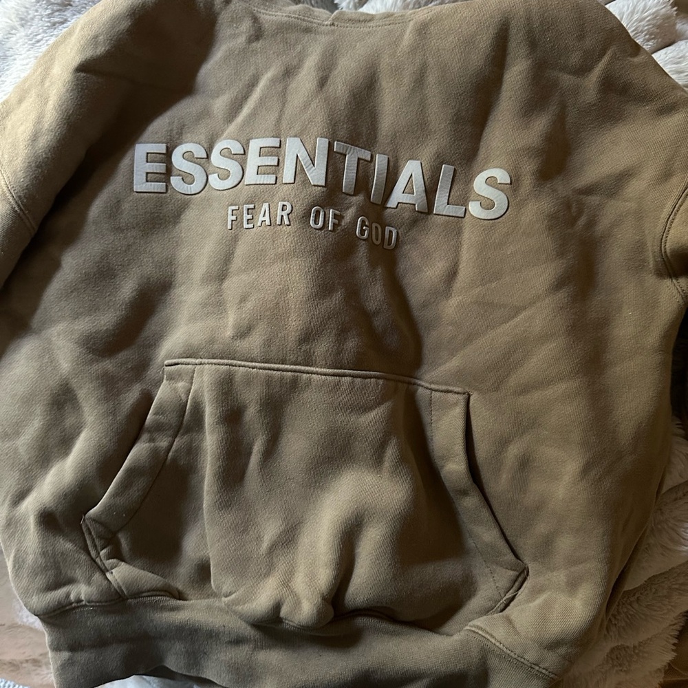 Fear of God Essentials Brown Hoodie